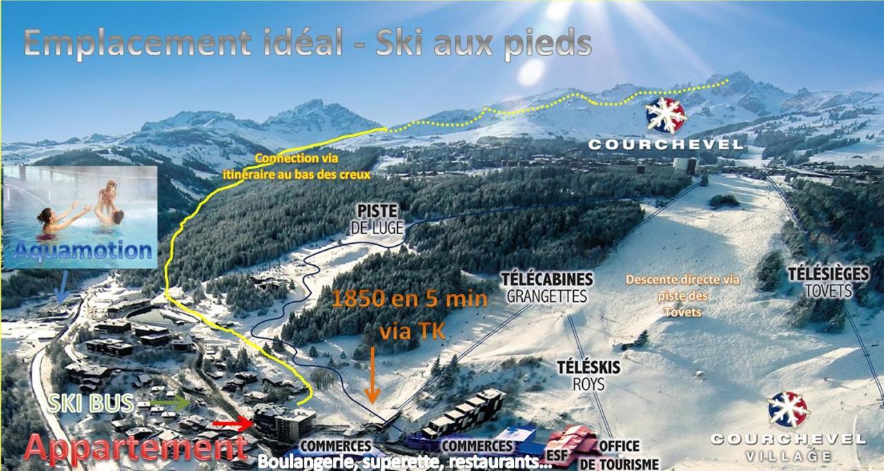 Courchevel 1550 - Veritable Ski Aux Pieds - Appartement Les Tovets T2 - 47M2 - 4P Dış mekan fotoğraf